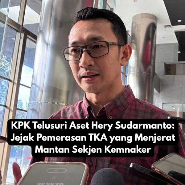 KPK Telusuri Aset Hery Sudarmanto Jejak Pemerasan TKA yang Menjerat Mantan Sekjen Kemnaker