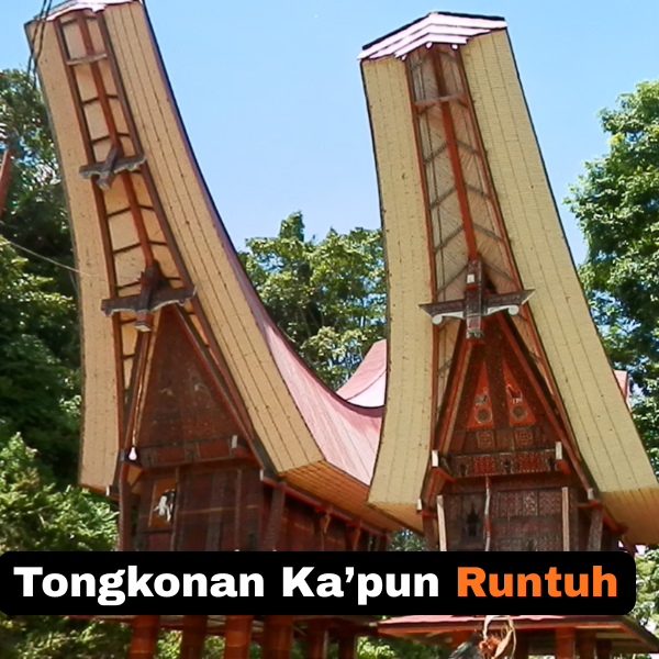 Tongkonan Ka’pun Runtuh, Jumat, 5 Desember 2025