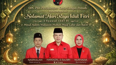 Momentum Idulfitri 1447 H, DPC PDI-P Sungai Penuh Ajak Perkuat Persatuan dan Kebersamaan